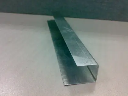 U wall angle for drywall partition