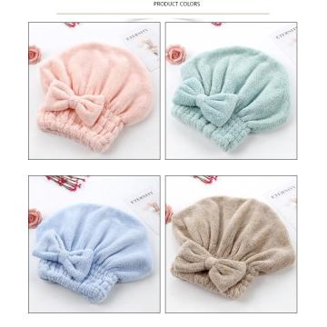 Thickened coral hair towel bath cap