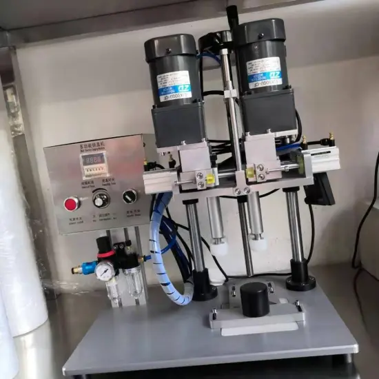 Adjustable Semi Automatic Desktop Spray Pump Cap  Screw  Bottle Capping capper machines for aluminum screw caps