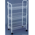 3 Tier Storage Cart white