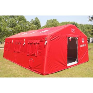 Red Inflatable Tents for Rapid Fire Rescue Operations