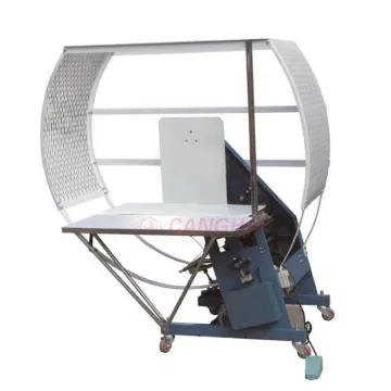 corrugated carton box tying/strapping machine