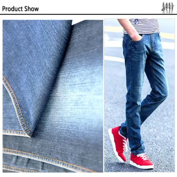 stock cotton italy denim yarn dyed jeans fabric