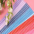 Mixed 20 Colors 1mm Thick 100% Polyester Stripe Printed Felt Fabric Handmade DIY nonwoven fabric material fabric