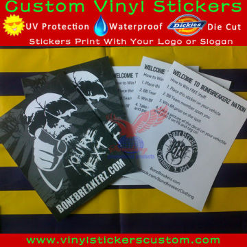 Durable Sticker from rain and sunlight