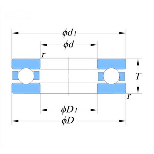 带平座圈的单向推力球轴承