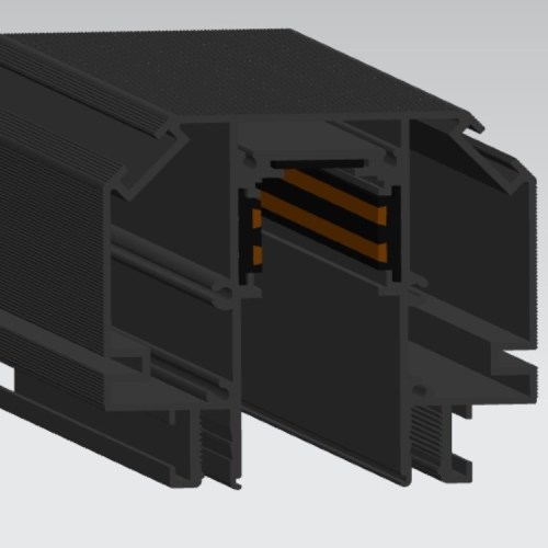 new design led magnetic track rail for pvc stretch ceiling