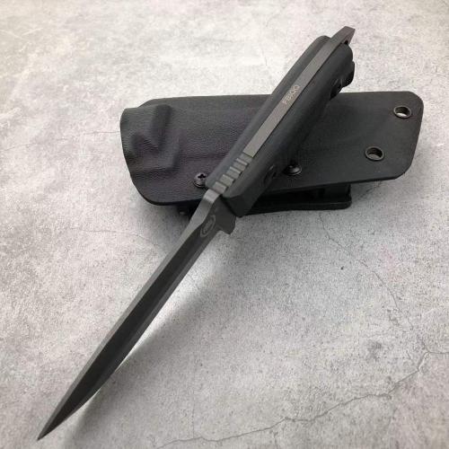 G10 handle small survival hunting knife with Kydex sheath