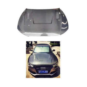 Real Carbon Fiber Engine Hood for 2009-2016 Audi A5 B8/B8.5 - Upgrade to LY Style Audi S5 Bonnet