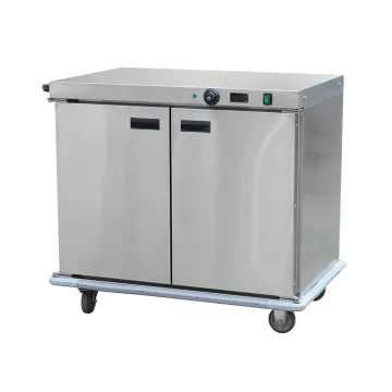Mechanical control food warmer cart