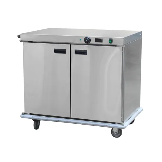 Mechanical control food warmer cart