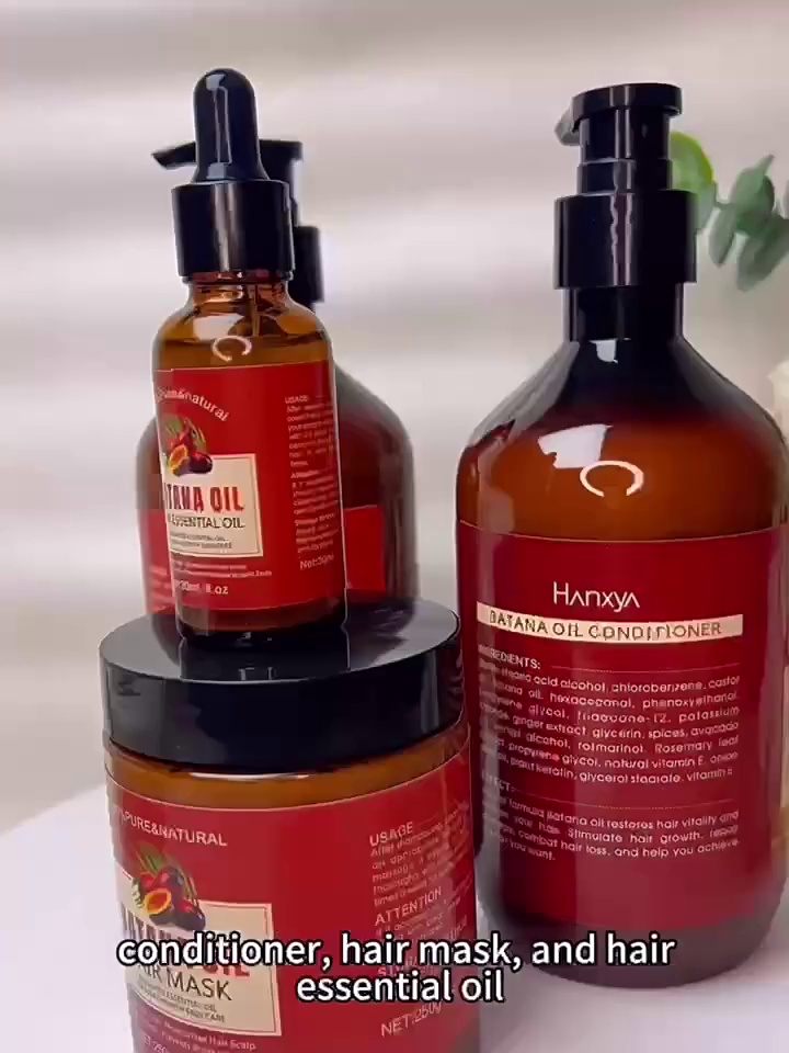 Luxurious Batana Shampoo Set for Smooth Hair