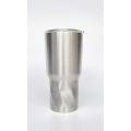 Curve Twist Stainless Steel Tumbler Mug with Lid