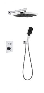 Modern Brass Thermostatic Control Shower Trim Kit