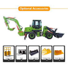 Mini 4X4wheel Drive Compact Backhoe Loader