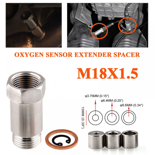 Adattatore di estensione del sensore di ossigeno regolabile 45mm