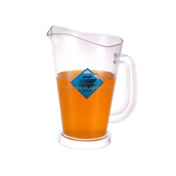 Restaurant Quality Plastic Beer Pitcher for Serving Iced Tea, Beer, and Juice