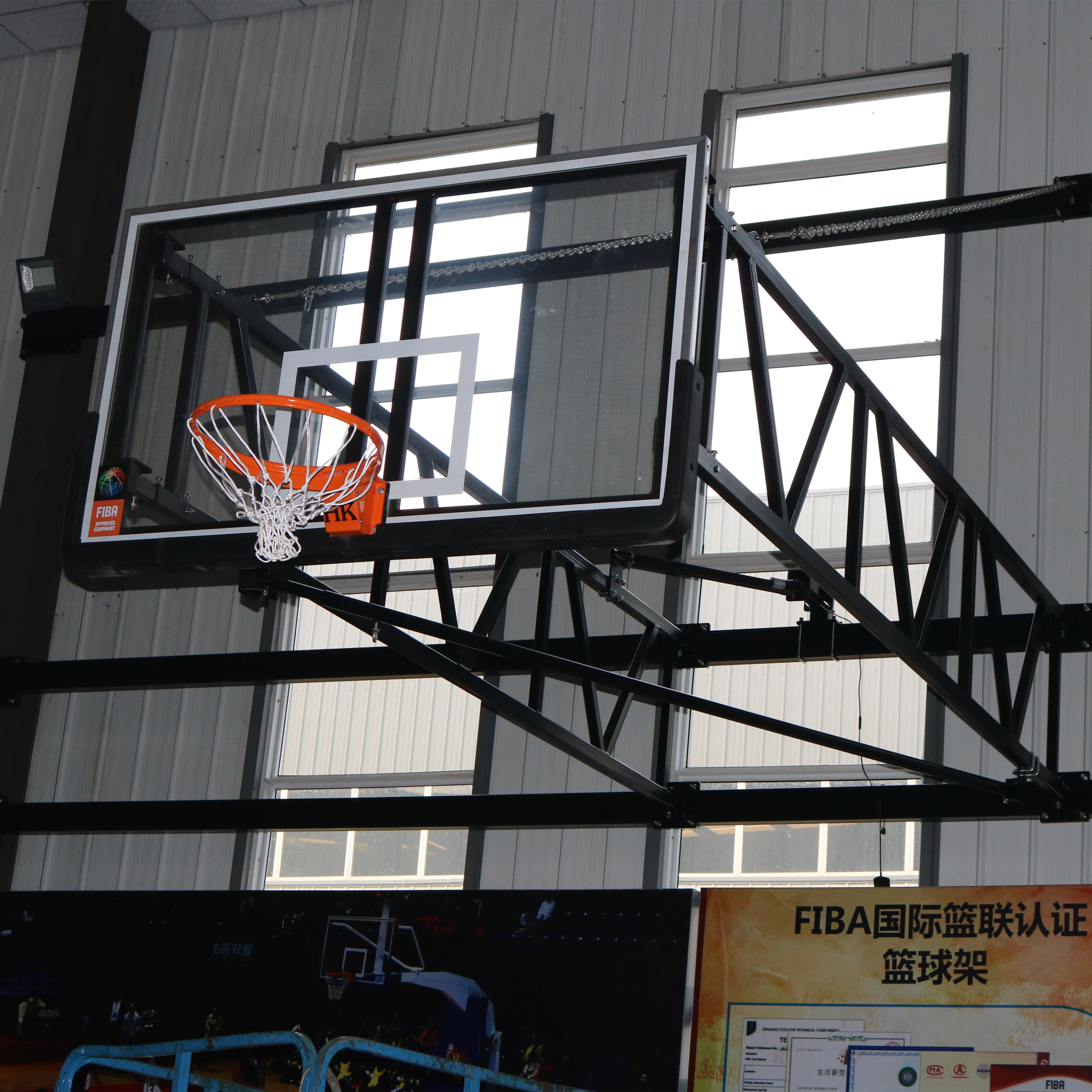 Fiba Tempered Glass Basketball Backboard