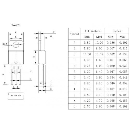 TO-220 FQP3P50 is a P-Channel enhancement mode power MOSFET