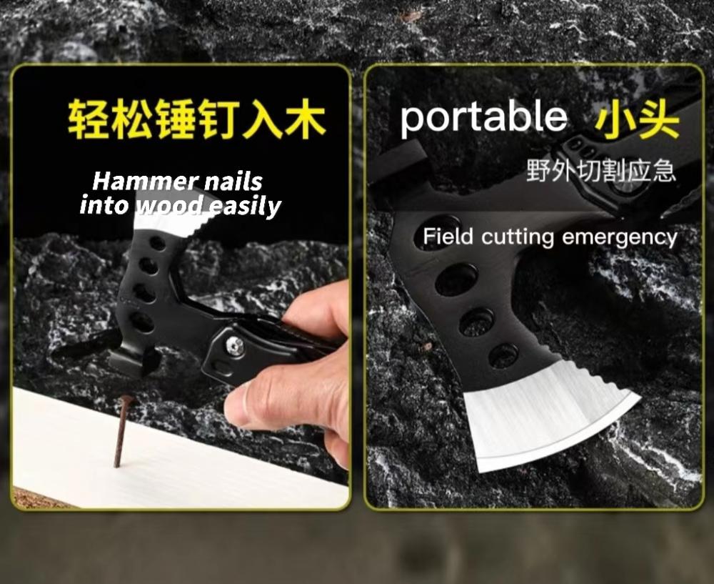 Outdoor Multi Tool Combination Stainless Steel Pounding Axe