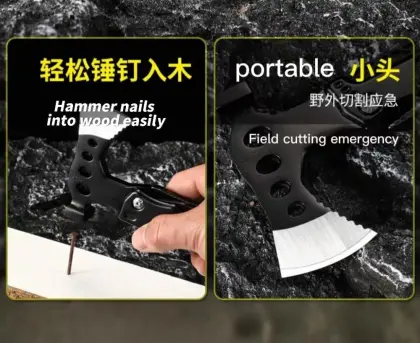 Outdoor Multi-Tool Combination Stainless Steel Pounding Axe