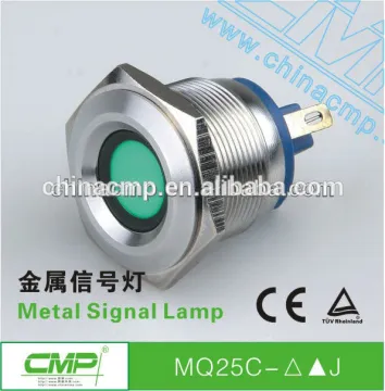 25mm CMP stainless steel waterproof led status indicator lights(passed SGS,CE,TUV,RoHS)