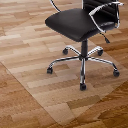 Thick PVC Transparent Floor Chair Mat for Hard Floors - 75x120 cm