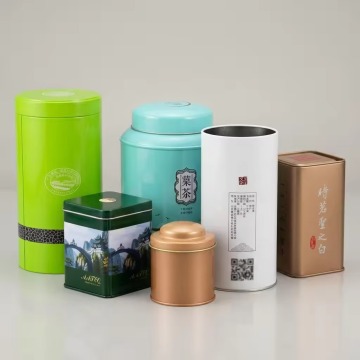 Custom Square & Round Metal Tea Tins