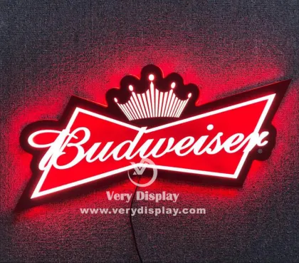 Budweiser 3D led light sign