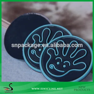 Sinicline Designed Creative Small Round Silicon/Rubber/PVC patch