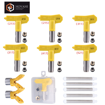 Hot Selling Stainless Steel Reversible Airless Spray Gun Tips Nozzle 213 215 311 317 417 521