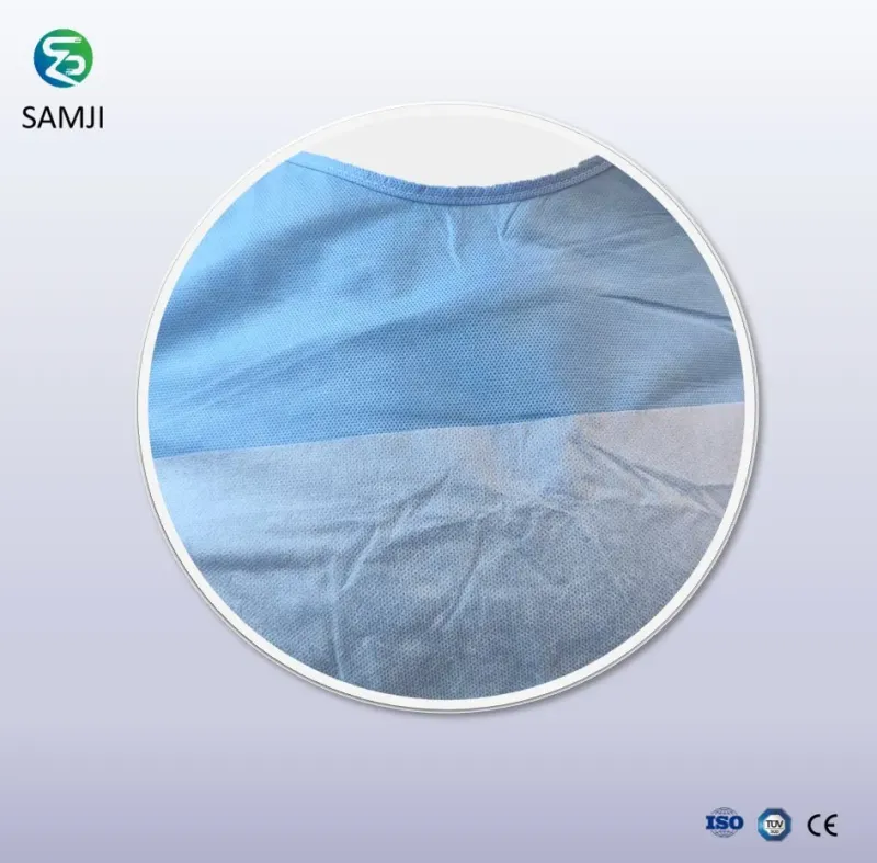 Blue Reinforced Surgical Gown