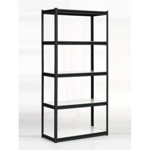 Black Metal Light Duty Storage Racks Steel Shelving