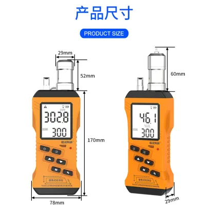 Portable 4-in-1 H2S, CO, and Combustible Gas Detector
