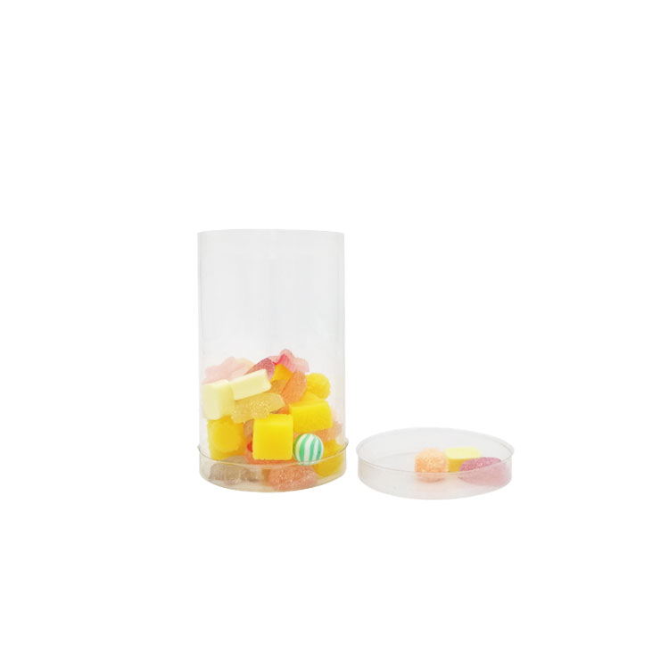Custom clear PET plastic cylinder box packaging