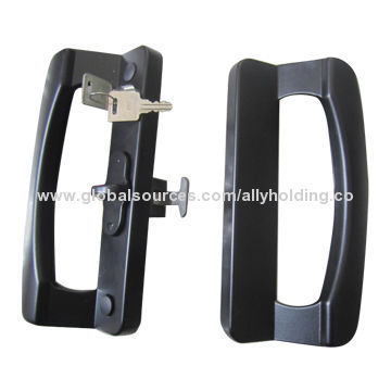 Sliding door handle, zinc alloy, powder-coated, white, black, golden, and silver colors