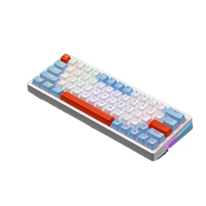 Threemodel Wireless Mechanical Keyboard - Customizable for Office and Esports