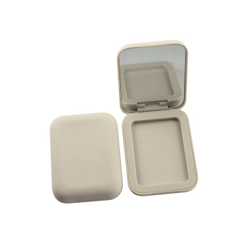 TM -ES4002 Square Compact Powder Case - Gumowa farba plastikowa makijaż kompaktowe opakowanie proszkowe