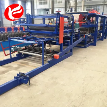 Rock wool eps roof sandwich wall panel machine