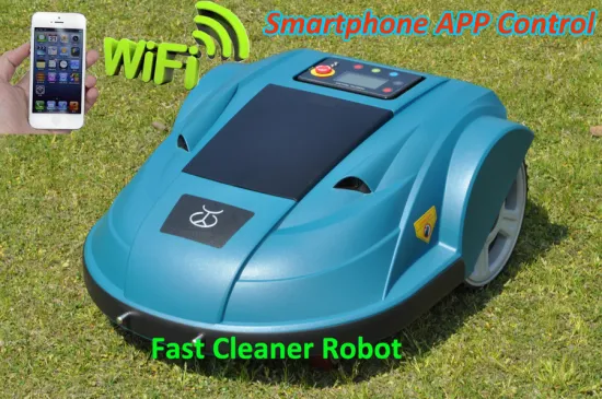 2016 Newest Auto Lawn Mower With WIFI Smartphone APP Control Directly and Water-Proofed Charger