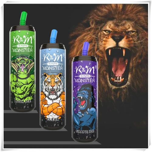 Caixa de vape descartável R&amp;M Monster 7000 Puffs