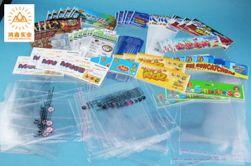 New arrival, opp plastic bag with printed card header top quality chuck bag