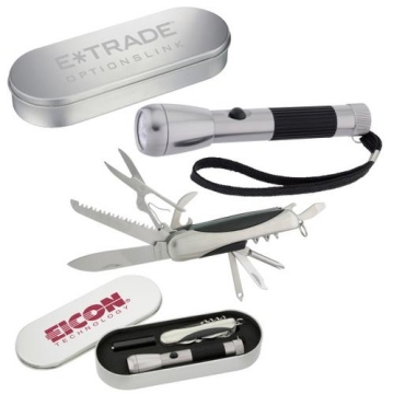Multi-Function Knife & Flashlight Set (64019)
