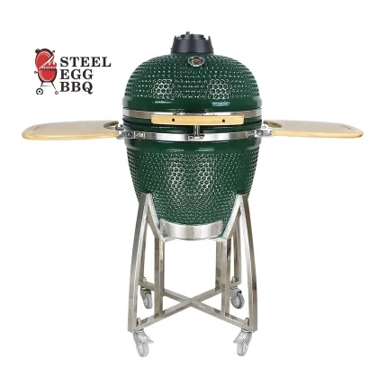 SEB KAMADO 21 Inch bbq  Green Ceramic Grills Outdoor/Garden BBQ