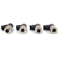 Industrial M8 3 4Pin Conector de ángulo recto Masculino/Hembra