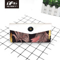 Custom Tropical flavour style PU leather pencil case&bag multifunctional hand bag