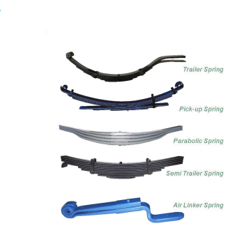 semi trailer truck bogie suspension leaf spring parts