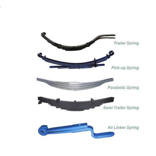 semi trailer truck bogie suspension leaf spring parts