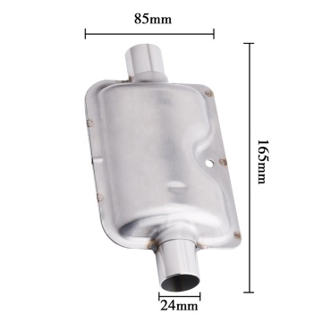 24 mm tragbarer silberner Auto Auspuff -Schalldämpfer -Schalldämpfer für Webasto Eberspacher Heizung