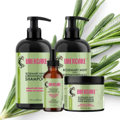 Fast Shipping Organics Rosemary Mint Strengthening Shampoo and Hair Masque